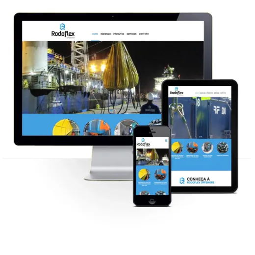 Layout responsivo do projeto de criação de sites: 
