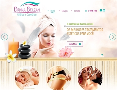 Criação de site: Bruna Bolzan - Estética e Cosmética