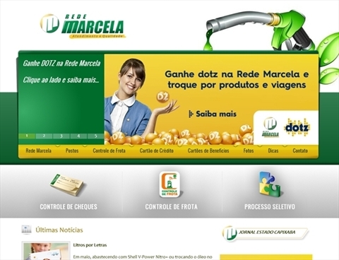 Criação de site: Rede Marcela de Postos