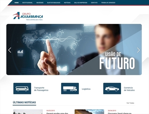 Criação de site: Grupo Águia Branca