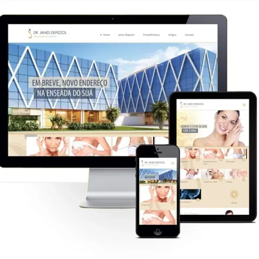 Layout responsivo do projeto de criação de sites: Simulação do comportamento responsivo do site