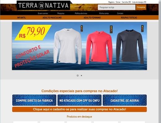 Criar e-commerce - Terra Nativa