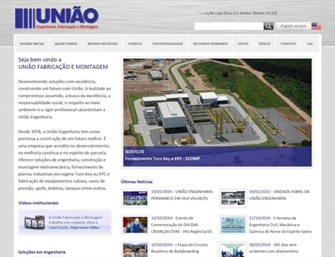 Criação de site: União Engenharia
