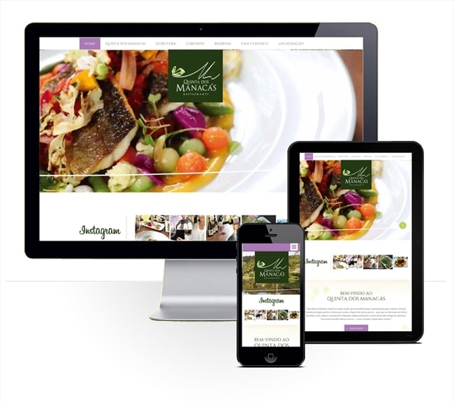Layout responsivo do projeto de criação de sites: Simulação comportamento responsivo do site