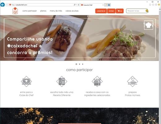 Criar e-commerce - Caixa do Chef