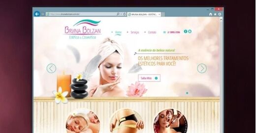 Criar site - Bruna Bolzan - Estética e Cosmética