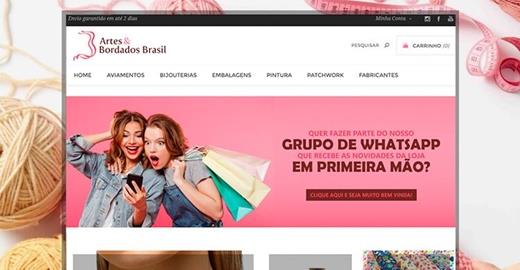 Criar e-commerce- Artes e Bordados Brasil