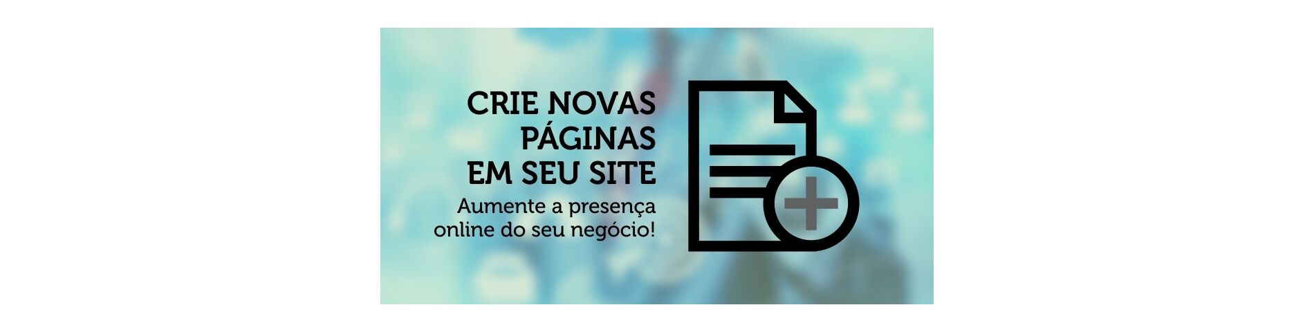 Crie novas páginas em seu site - Criador de páginas para websites