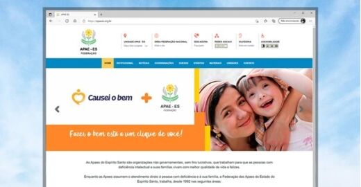 Criar site - Federação das Apae - ES