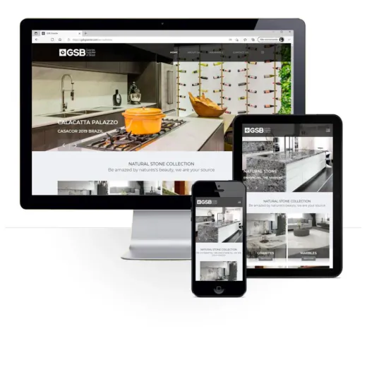 Layout responsivo do projeto de criação de sites: 