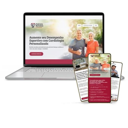 Layout responsivo do projeto de criação de sites: Layout responsivo aplicado no site do Dr. Fabricio Bortolon