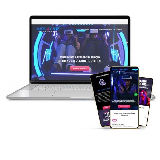 Layout responsivo do projeto de criação de sites: Layout responsivo aplicado no site da InPlay VR