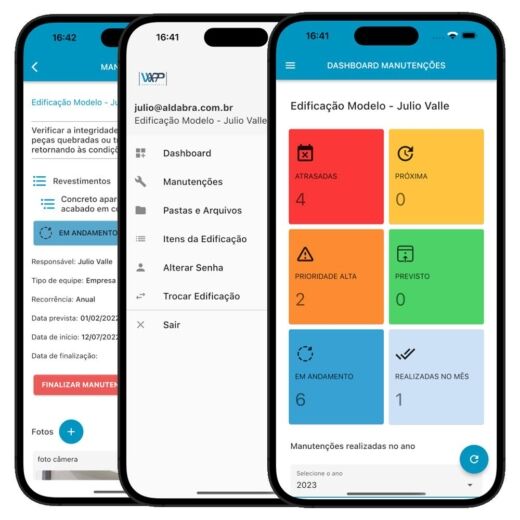 Layout responsivo do projeto de criação de sites: Aplicativo WAPP Manutenções