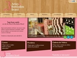Artes e Bordados Brasil: Website criado pela ALDABRA