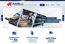 Distriferro: Website criado pela ALDABRA