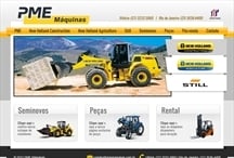 PME Máquinas: Website criado pela ALDABRA