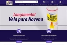 Velas Dom Bosco: Website criado pela ALDABRA