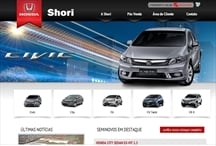 Honda Shori: Website criado pela ALDABRA