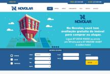 Novolar Imóveis: Website criado pela ALDABRA