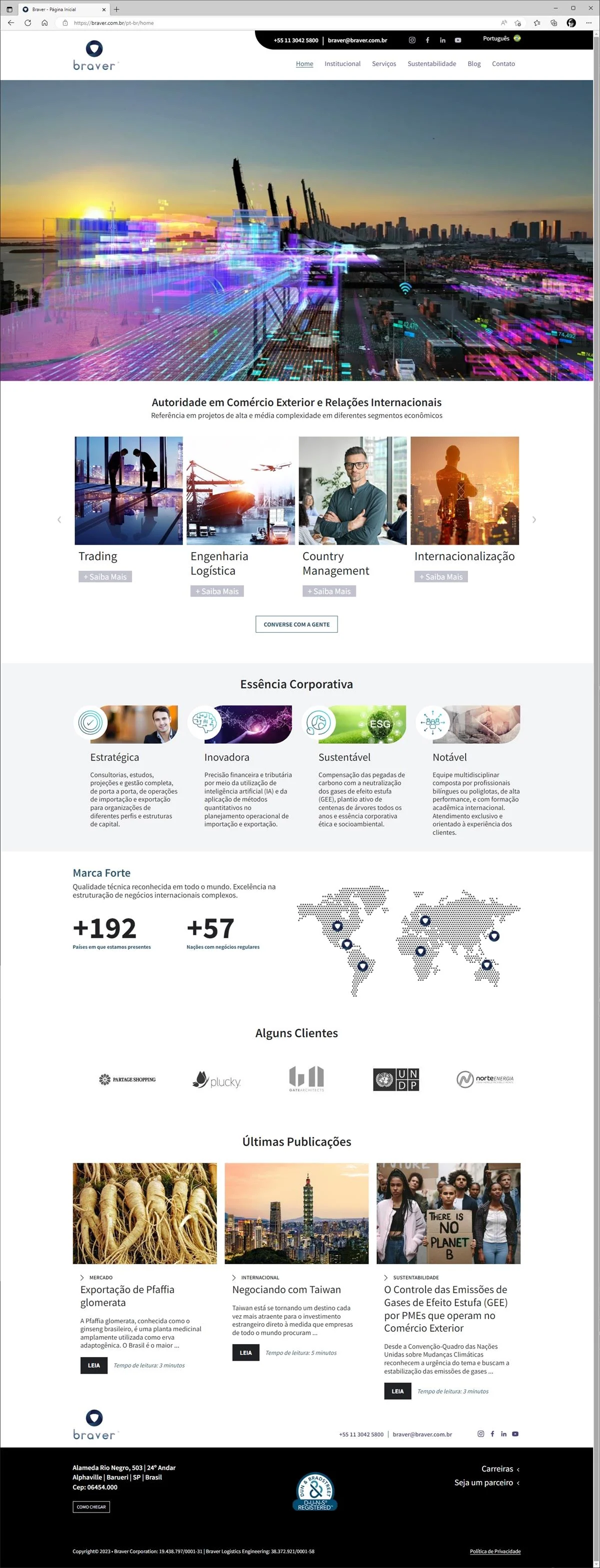 Projetos de Criar site: Layout do site da empresa Bravier