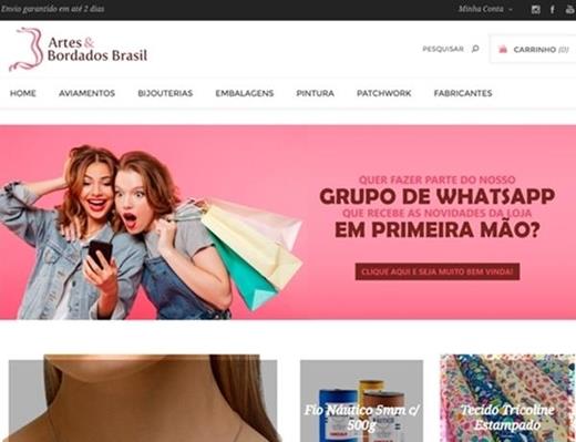 Criar e-commerce - Artes e Bordados Brasil