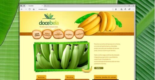 Criar site - Docebela - O sabor que a banana tem