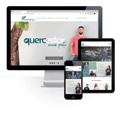 Layout responsivo do projeto de criação de sites: 