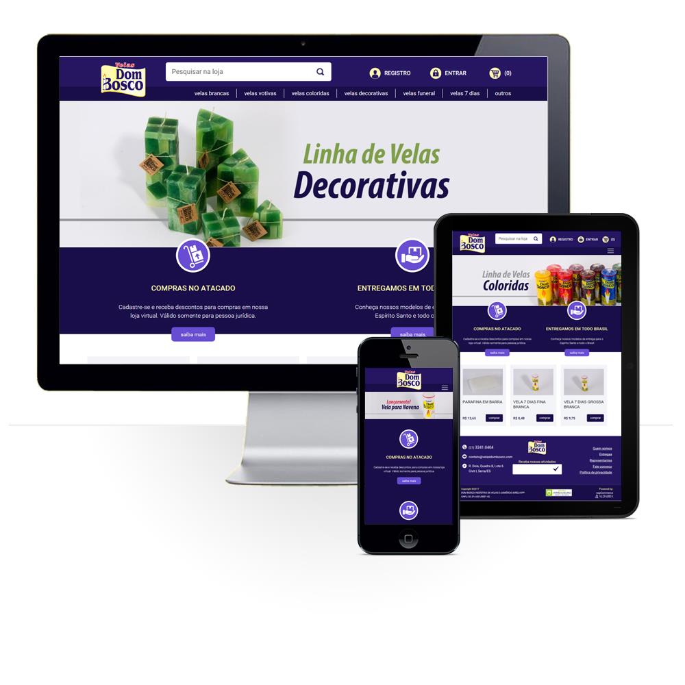 Layout responsivo do projeto de criação de sites:
