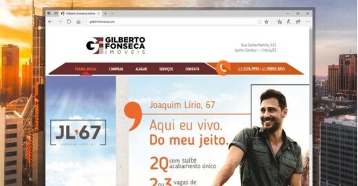 Criar site - Gilberto Fonseca Imóveis