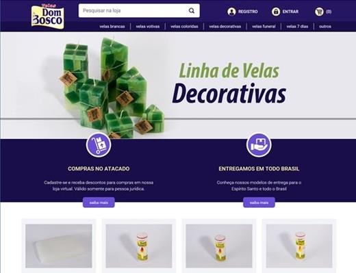 Criar e-commerce - Velas Dom Bosco